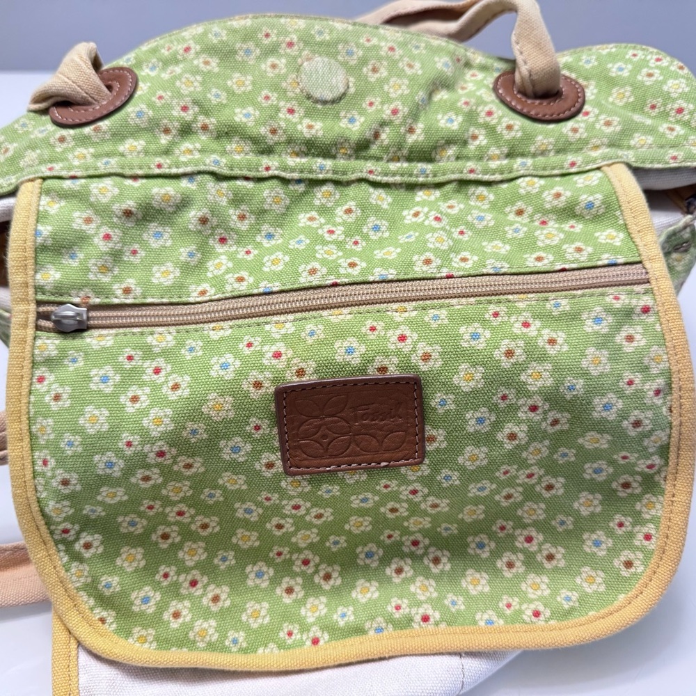 Fossil Tulip Keyper Coated Canvas Tote Handbag - Picture 10 of 16